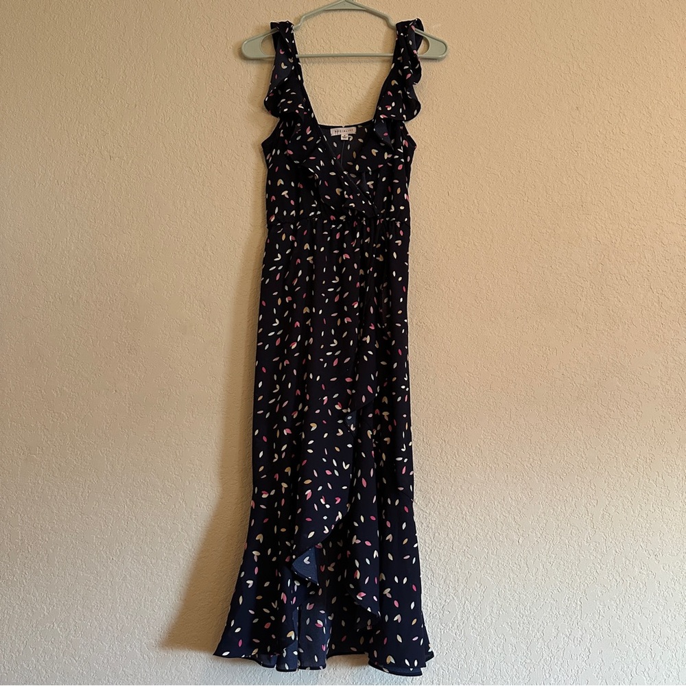 Patterned Midi Dress